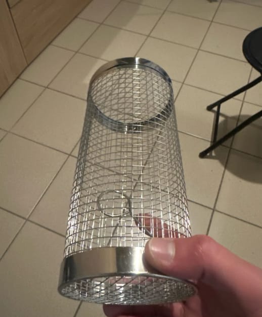 Customer photo review of Stainless Steel Grill Cage