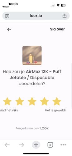 Customer photo review of AirMez 12K - Puff Jetable / Disposable