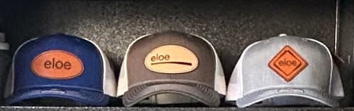 Customer photo review of Custom Leather Patch Hats Richardson 112 Laser Engraved