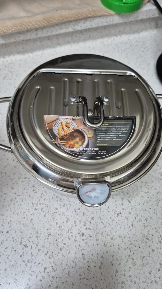 Customer photo review of Premium Stainless Steel Deep Fryer Pot