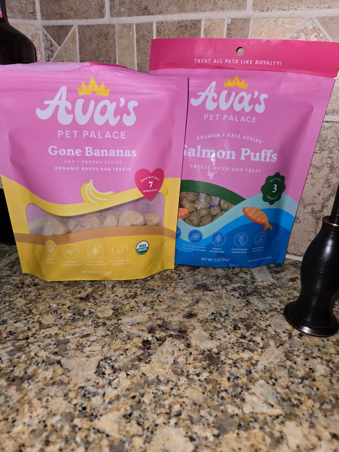 Customer photo review of Organic Baked Dog Treats - Gone Bananas