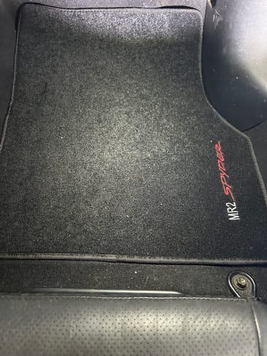 Customer photo review of MR2Heaven 1999-2007 MR2 Spyder / MR-S / Roadster Reproduction Floor Mats