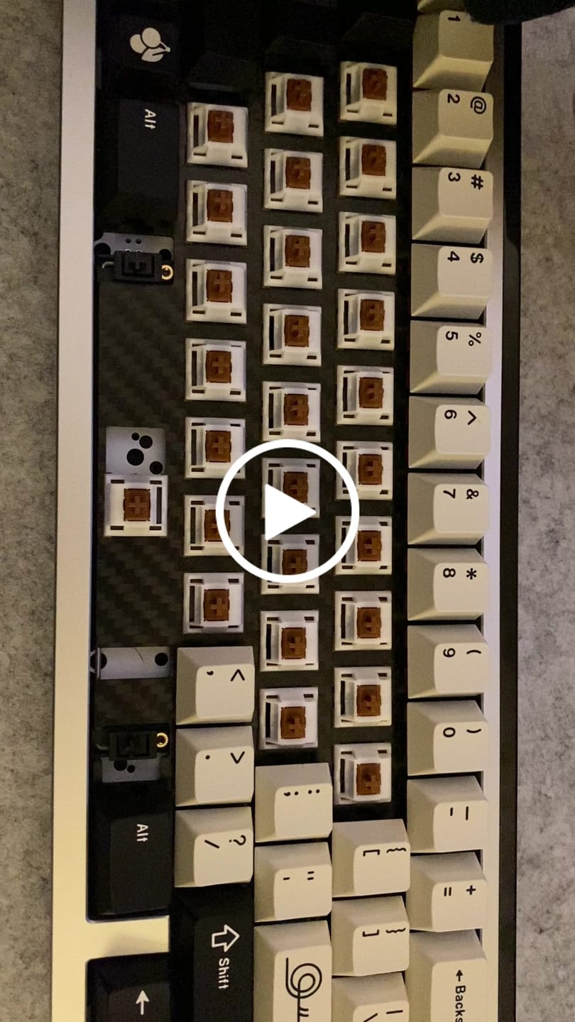 Customer video review of UNIKEYS X KEYGEEK UNI LINEAR SWITCH FACTORY LUBED EDITION (10PCS)