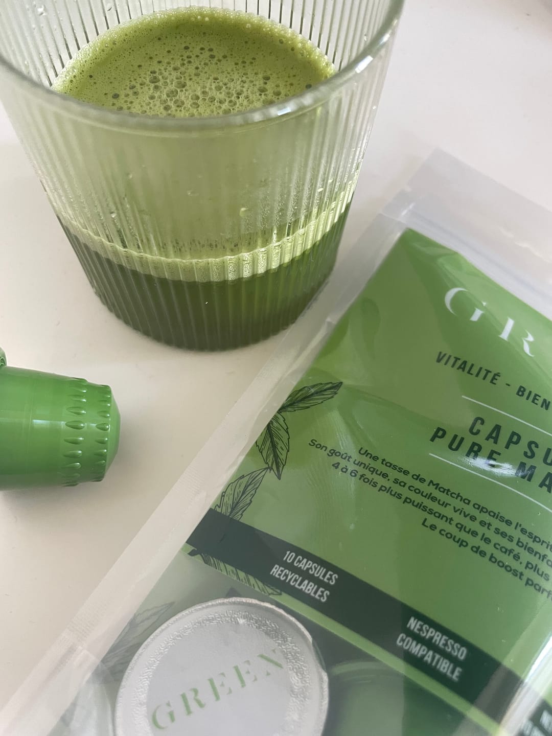 Customer photo review of CAPSULES DE MATCHA