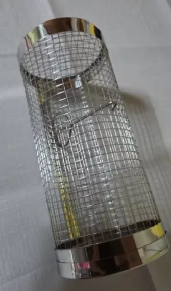 Customer photo review of Stainless Steel Grill Cage