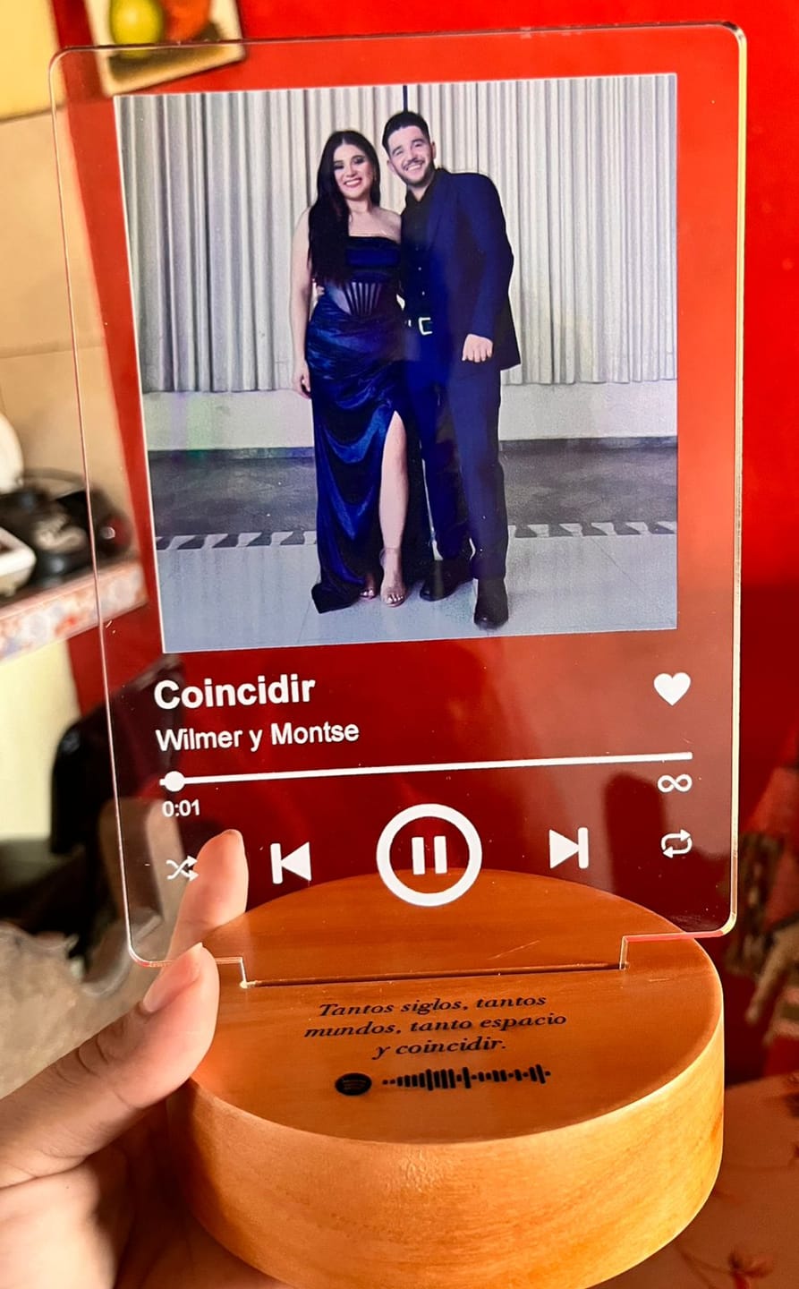 Customer photo review of Lámpara Canción