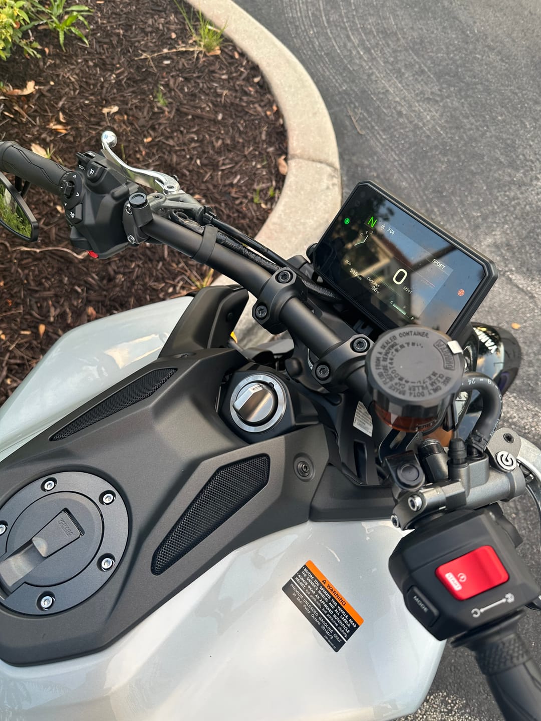 Customer photo review of Motorcycle Mirror Hole Threaded Block Off Plugs (left & right hand thread) - Brogue Moto