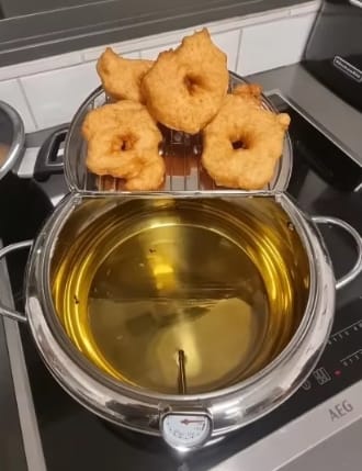 Customer photo review of Premium Stainless Steel Deep Fryer Pot