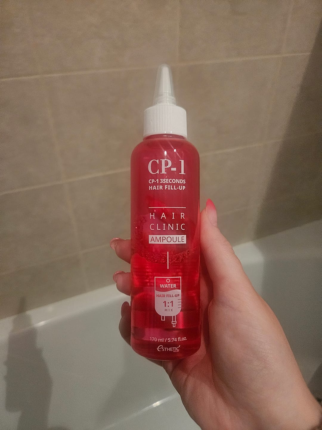 Customer photo review of Matu filleris CP-1 3 Seconds Hair Ringer Hair Fill-up Ampoule