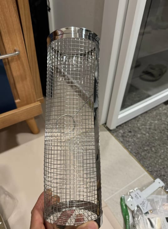 Customer photo review of Stainless Steel Grill Cage