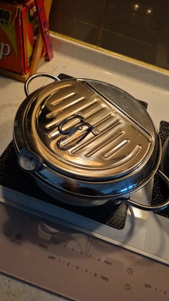 Customer photo review of Premium Stainless Steel Deep Fryer Pot
