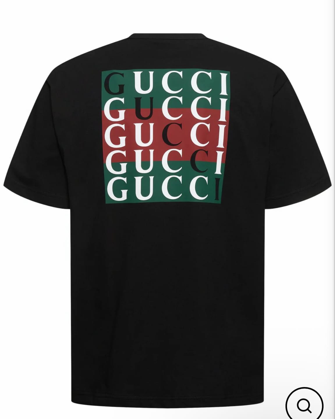 Customer photo review of T-shirt GUCCI stampa web GG nera