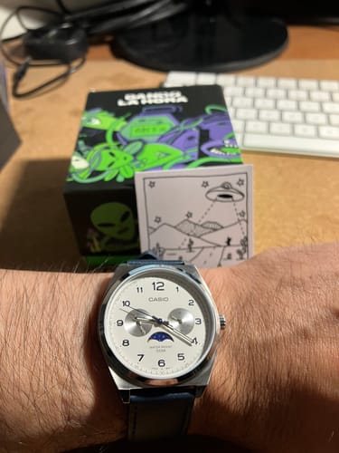 Customer photo review of Reloj Casio Análogo MTP-M300L-7AVDF Moonphase Acero 40mm