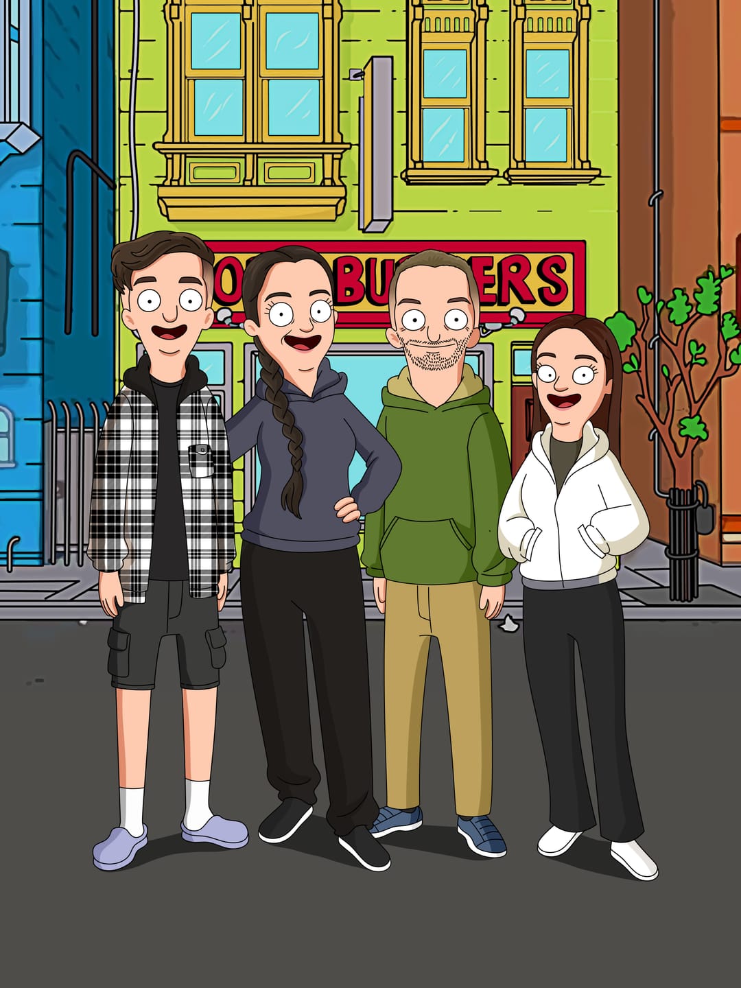 Customer photo review of 'Bob’s Burgers' Custom Portrait