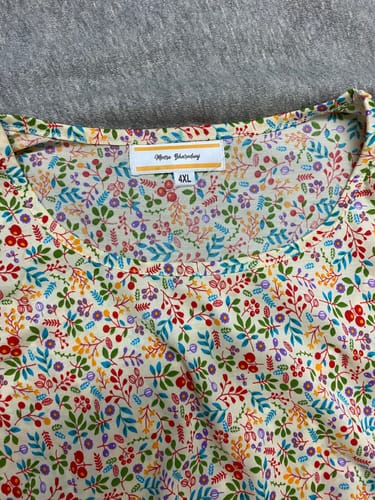 Customer photo review of Beige with Leaves and Berries Night and Lounge Gown