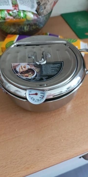Customer photo review of Premium Stainless Steel Deep Fryer Pot