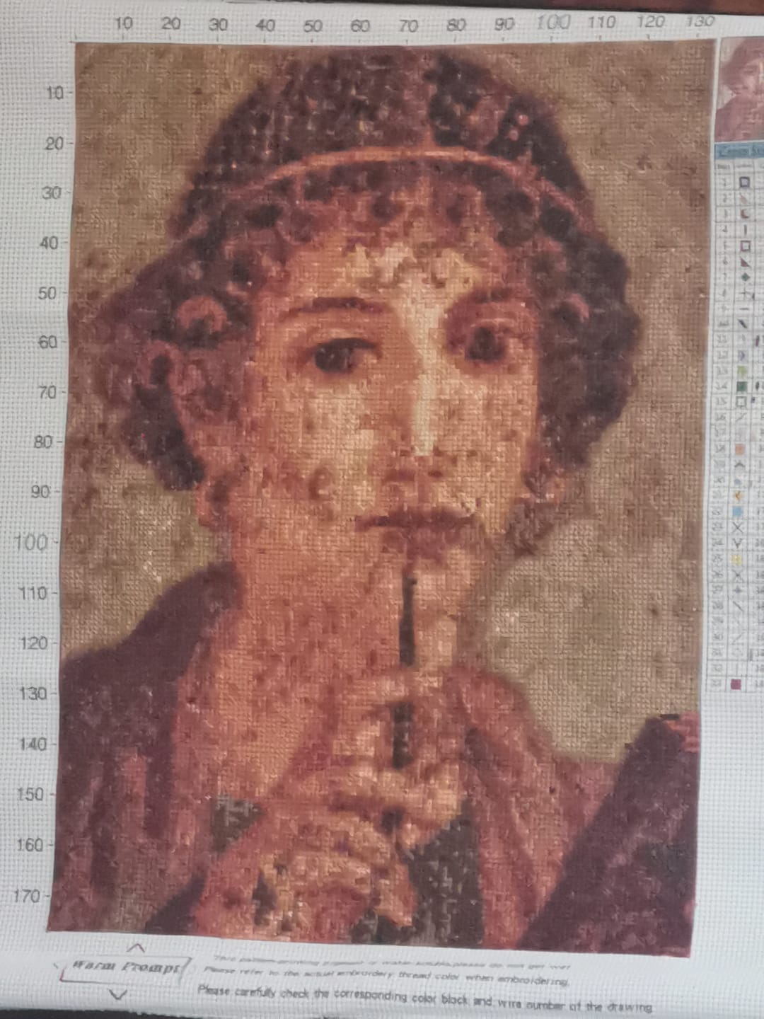 Customer photo review of Custom Cross Stitch Tapestry Kit | Just Upload Your Photo!