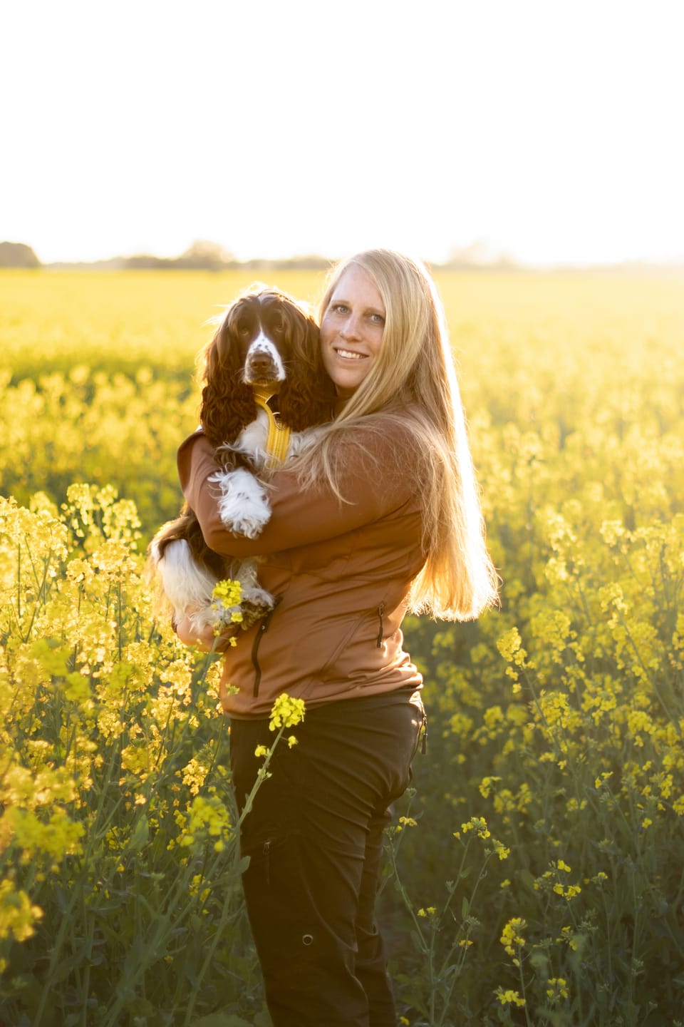 Customer photo review of FeelFree Dog Walker Zip Jacket | Caramel | Emma