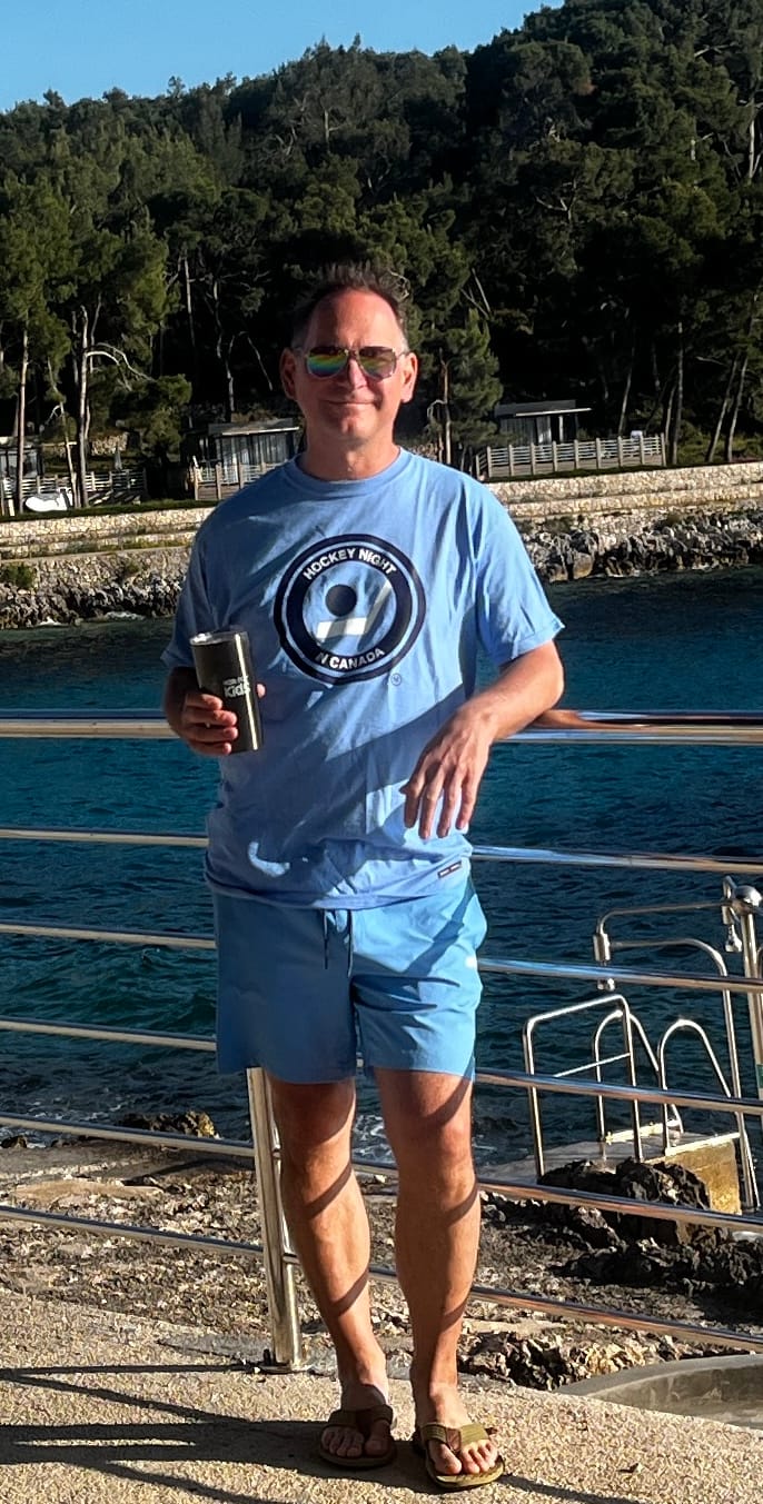 Customer photo review of Retro Hockey Night in Canada Mens T-shirt
