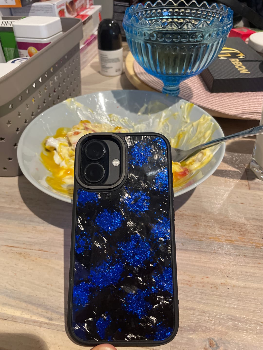 Customer photo review of Forged Carbon Blue