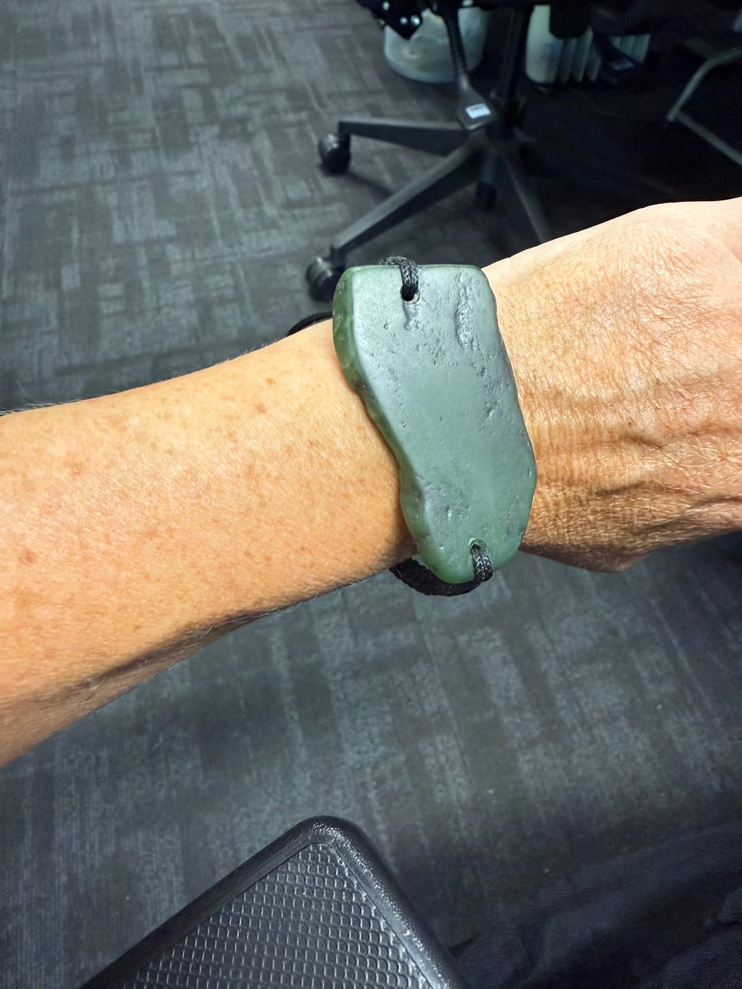 Customer photo review of Greenstone Bracelet