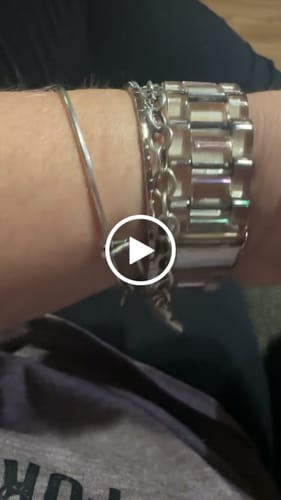 Customer video review of Flexible CZ Bangle in Sterling Silver