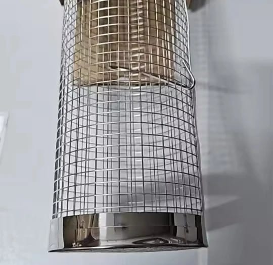 Customer photo review of Stainless Steel Grill Cage