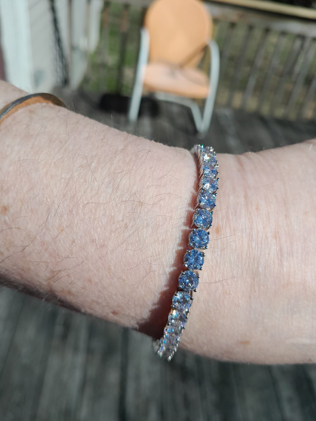 Customer photo review of Classic Shining Tennis Bracelet