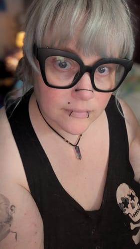 Customer photo review of Natural Fluorite Necklace