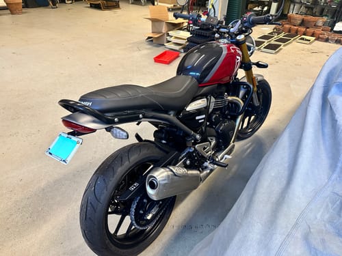 Customer photo review of Triumph Speed 400 & Scrambler 400 Plug & Play Tail Tidy Kit