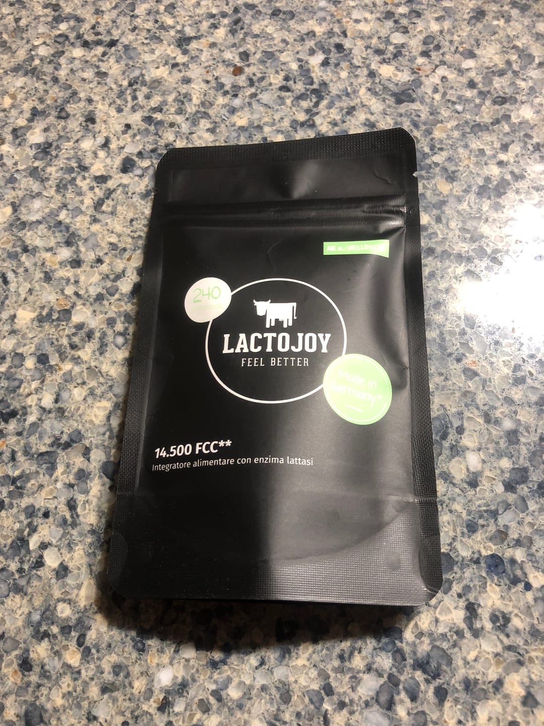 Customer photo review of LactoJoy Lactase Pills - 14.500 FCC - 240 pcs refill bag