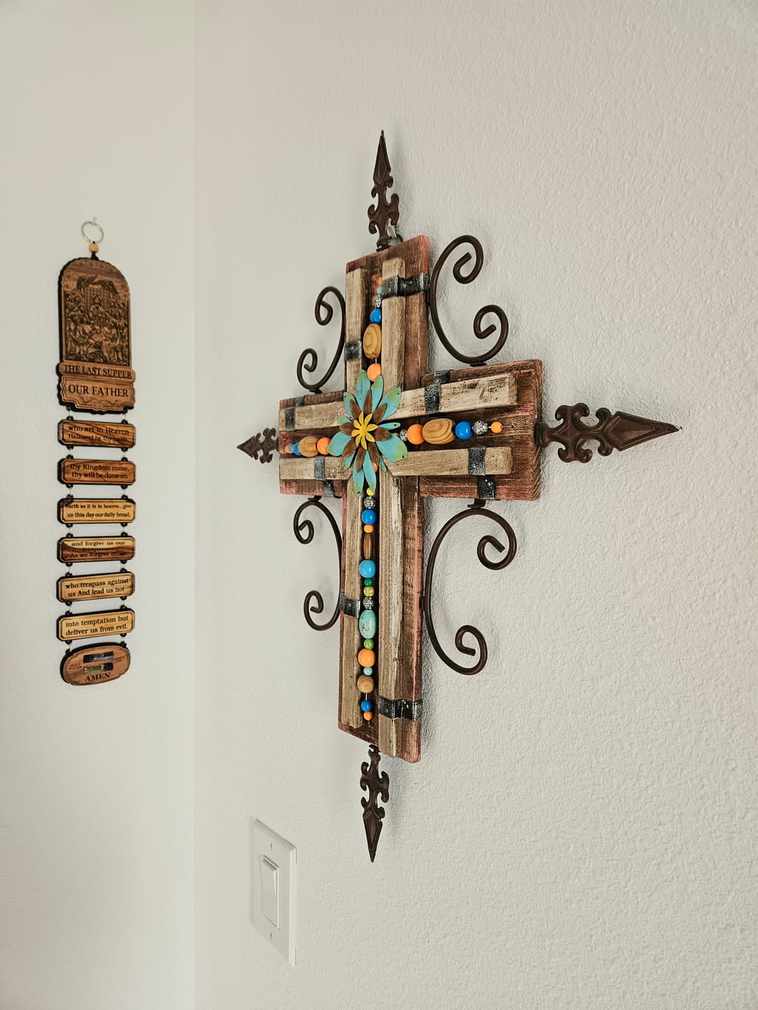 Customer photo review of Lord's Prayer and Last Supper Wall Hanging – Crafted in the Holy Land