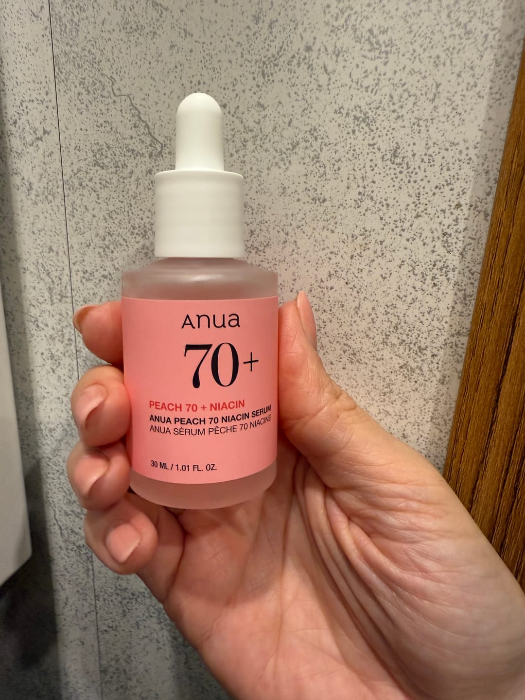 Customer photo review of Serums ar persiku gludai un mirdzošai ādai Anua Peach 70 Niacin Serum