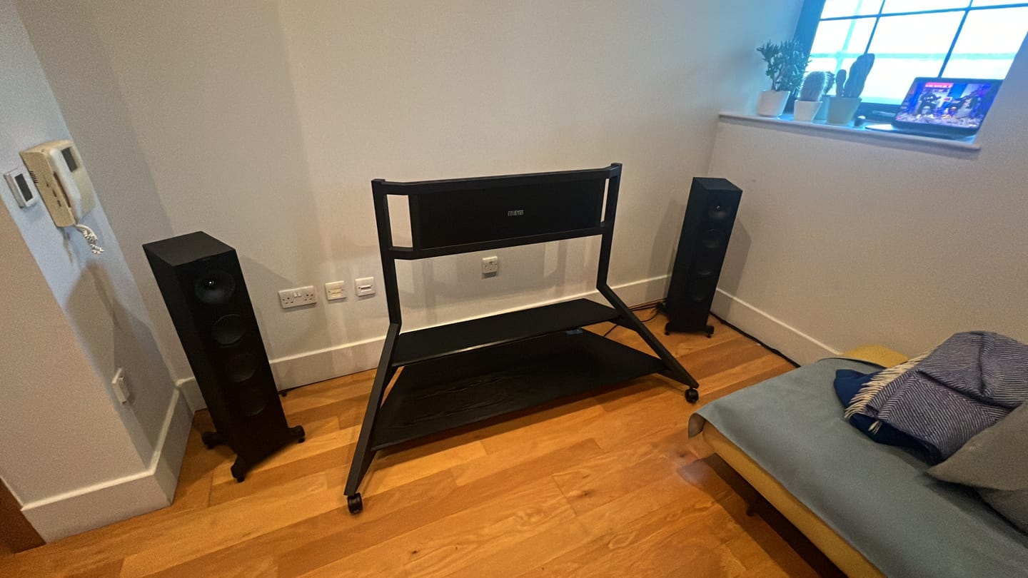 Customer photo review of Eiffel V2 FT100 Floor TV Stand With Wheels