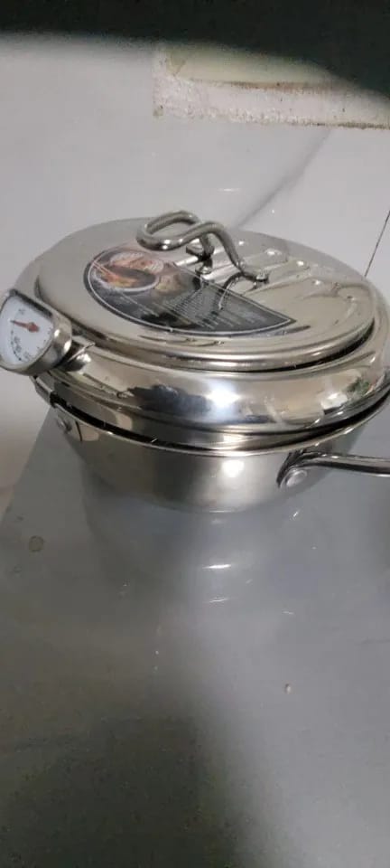 Customer photo review of Premium Stainless Steel Deep Fryer Pot