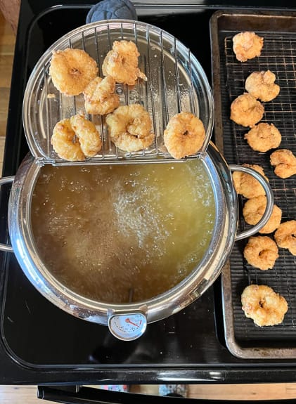 Customer photo review of Premium Stainless Steel Deep Fryer Pot