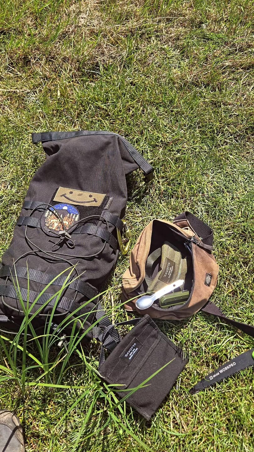 Customer photo review of Hatka 12L backpack