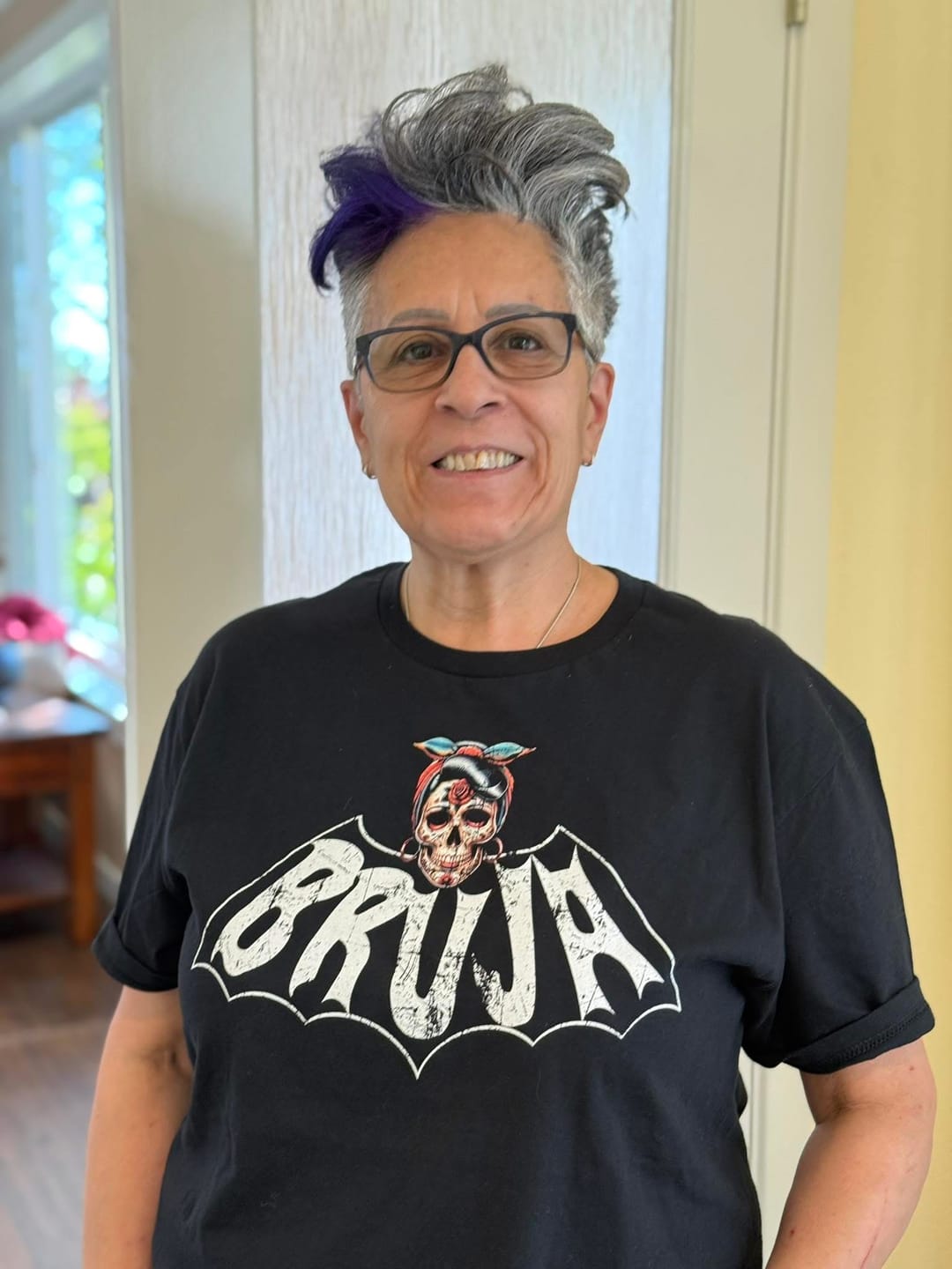 Customer photo review of Bruja Vintage Bat T-Shirt