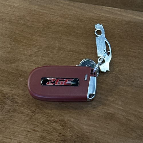 Customer photo review of Dodge Challenger Key Ring