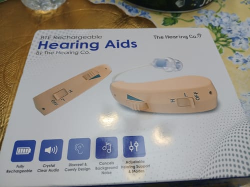 Customer photo review of BTE Rechargeables (Pair Of 2 Hearing Aids)