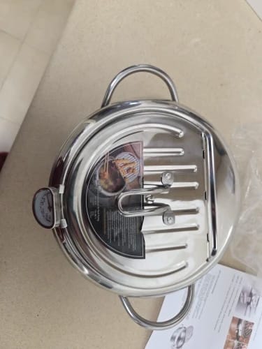 Customer photo review of Premium Stainless Steel Deep Fryer Pot