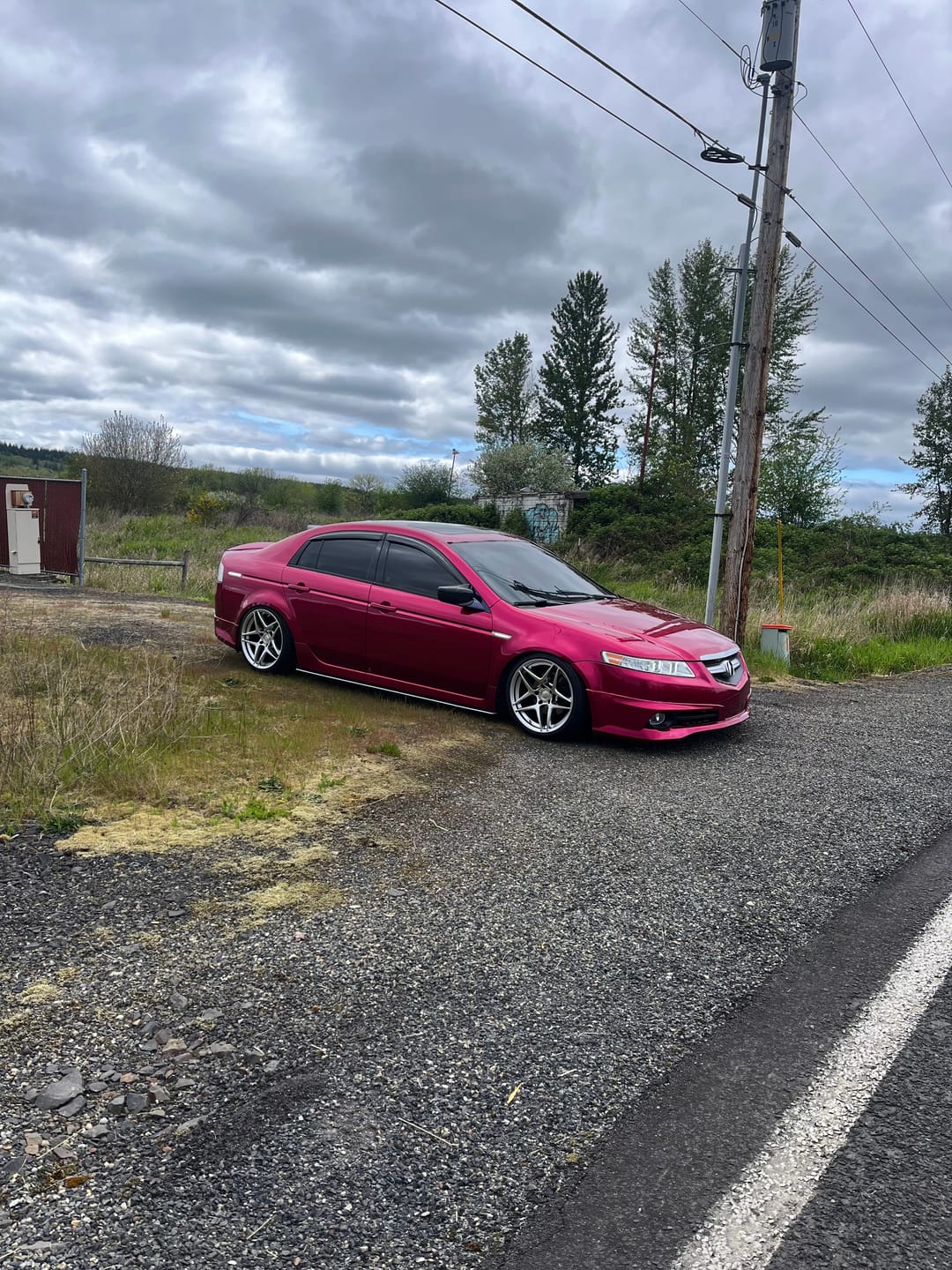 Customer photo review of Glossy Metallic Rubellite Purple Vinyl Wrap