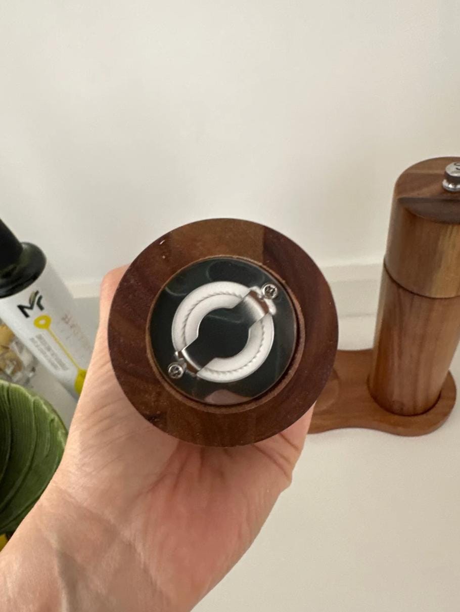 Customer photo review of Salt & Pepper Grinder + Base Included