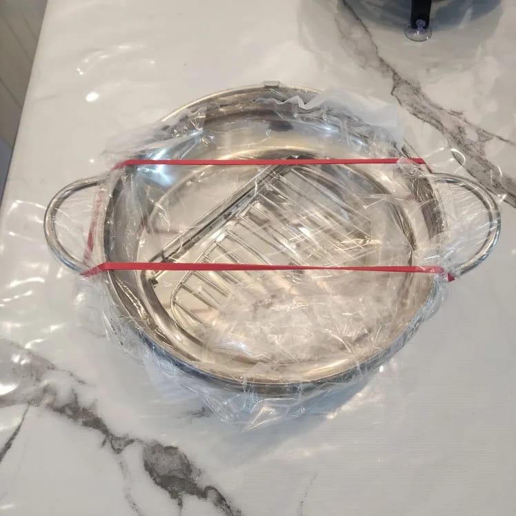 Customer photo review of Premium Stainless Steel Deep Fryer Pot