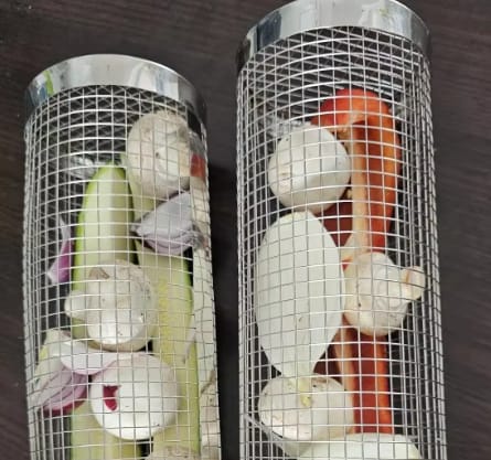 Customer photo review of Stainless Steel Grill Cage