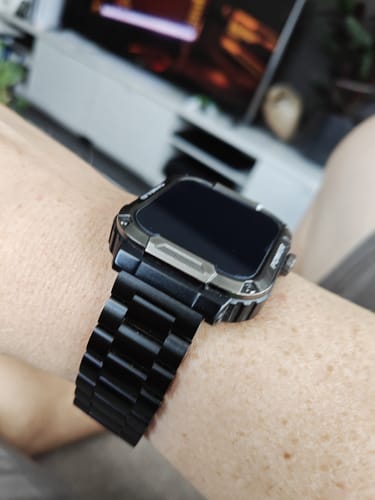 Customer photo review of Stalen bandje Zwart