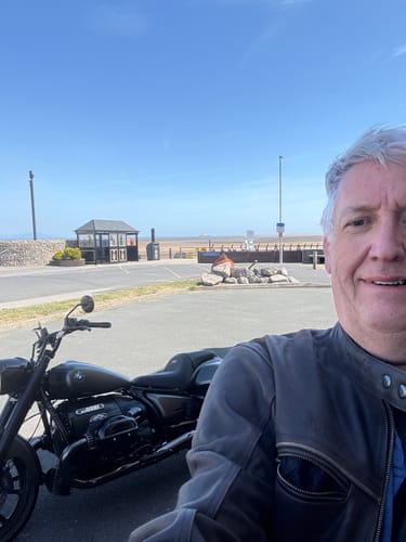 Customer photo review of 'The Rumbler' | Distressed Charcoal Brown Leather | Classic Leather Motorbike Jacket