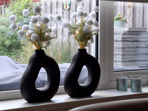 Customer photo review of Zijden Kiku Bloemen - Wit (10 stengels)