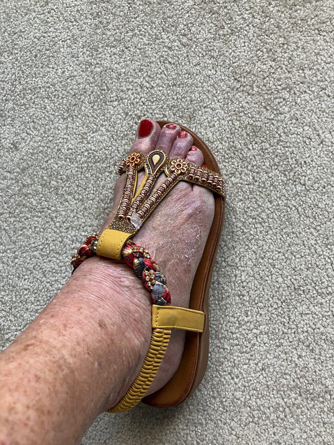 Customer photo review of Versatile Bohemian Fashion Light Sandals