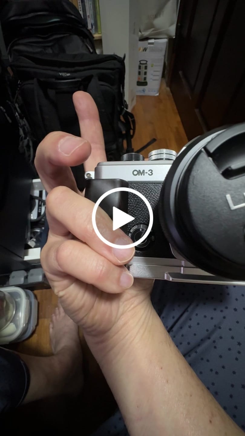 Customer video review of Olympus OM3 Grip Wood MS Design